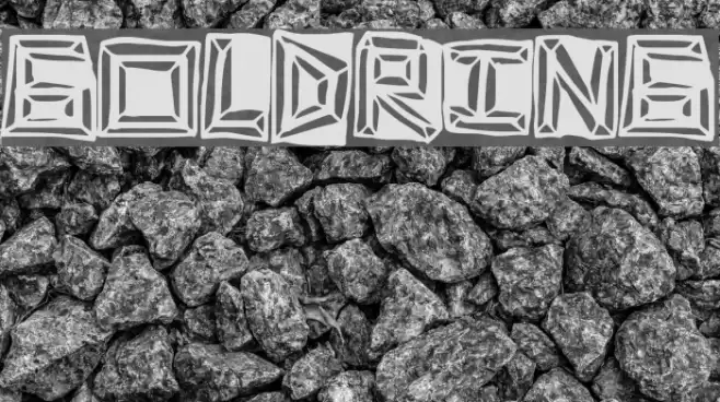 GoldRing Font examples