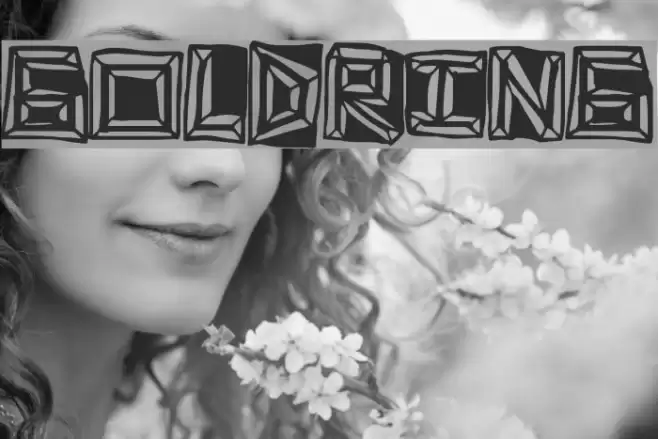 GoldRing Font examples