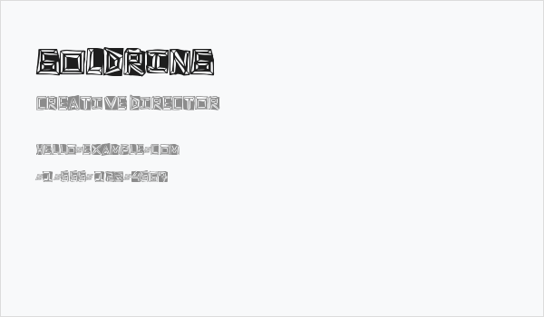 GoldRing Business Card