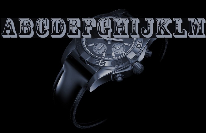 GoldRush Font examples