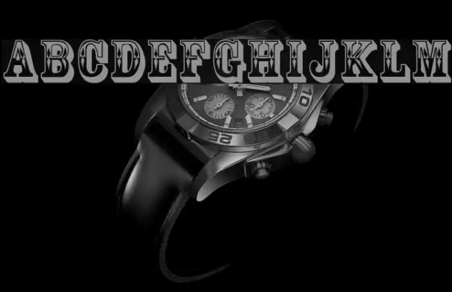 GoldRush Font examples