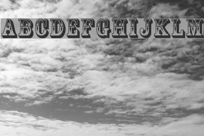 GoldRush Font examples