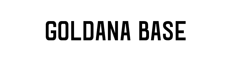 Goldana Base Font