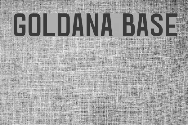 Goldana Base Font examples