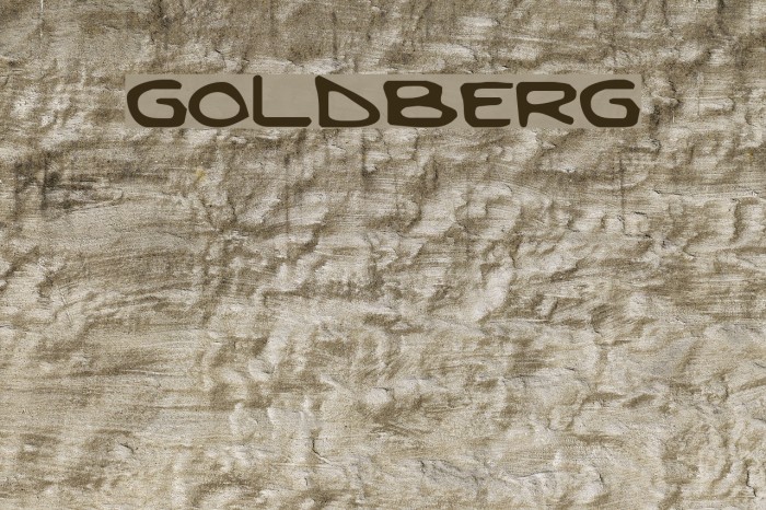 Goldberg Font examples