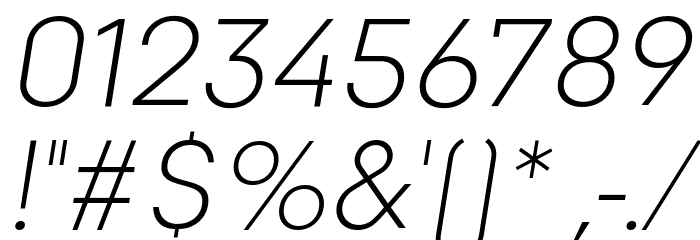 Goldbill XL Light Italic Font OTHER CHARS
