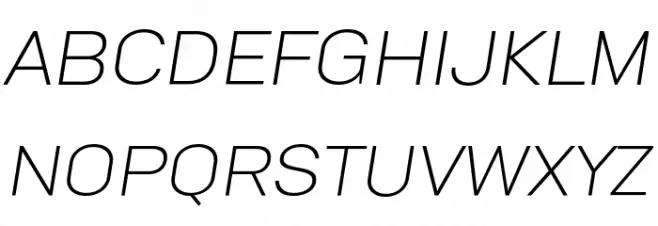Goldbill XL Light Italic 字体 大写