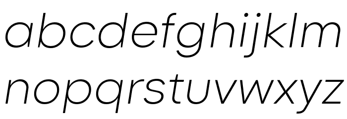 Goldbill XL Light Italic Font LOWERCASE