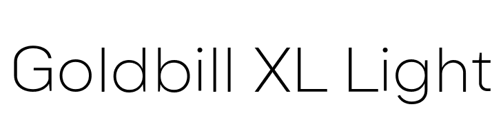 Goldbill XL Light  Скачать бесплатные шрифты