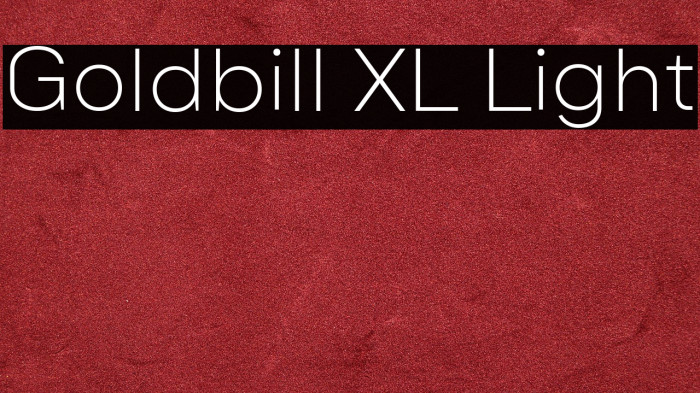 Goldbill XL Light Example 2