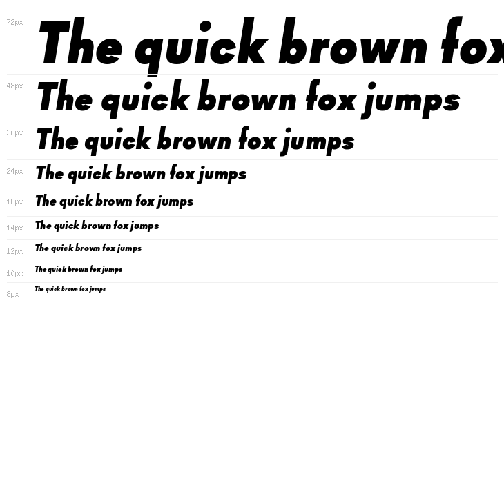 Goldbill XS ExtraBold Italic Waterfall