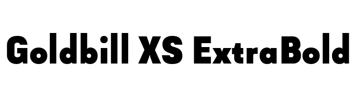 Goldbill XS ExtraBold  免费字体下载