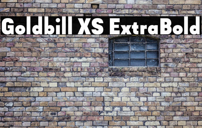 Goldbill XS ExtraBold Example 2