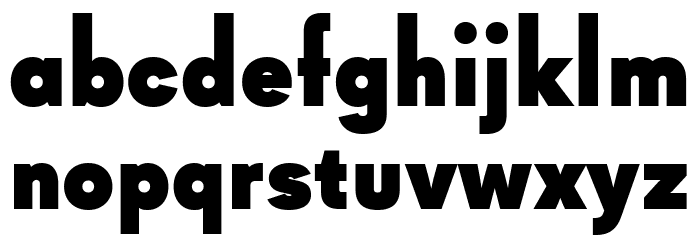 Goldbill XS ExtraBold Font LOWERCASE