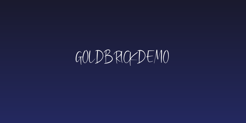 GoldbrickDEMO Social Header