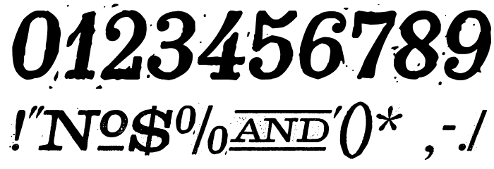 Golden Age Italic Font OTHER CHARS