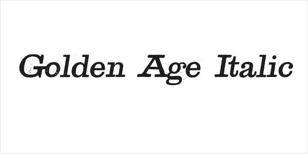 Golden Age Italic Logo