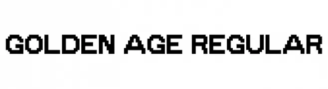 Golden Age Regular  नि: शुल्क फ़ॉन्ट्स डाउनलोड