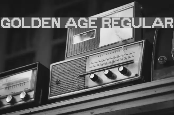 Golden Age Regular Font examples