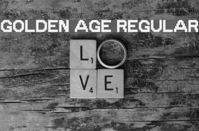Golden Age Regular Font examples