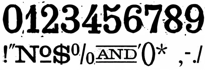 Golden Age Font OTHER CHARS