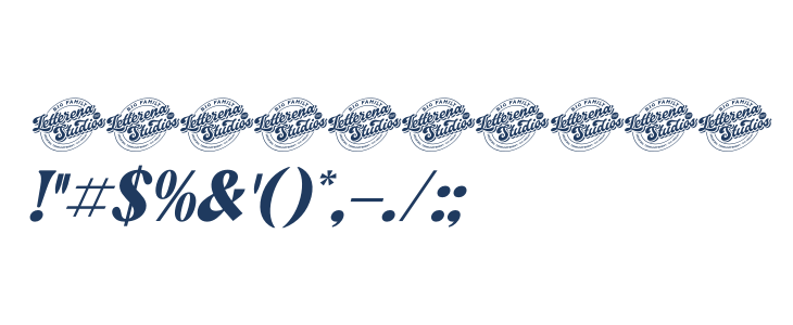 Golden Antique DEMO VERSION Italic Other Characters