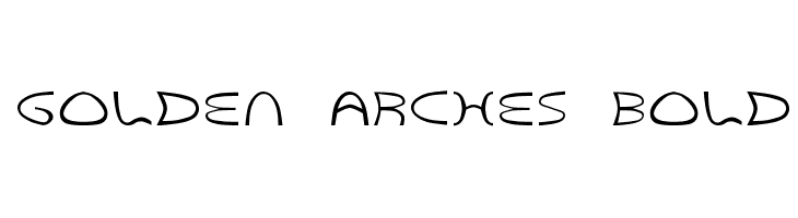 Golden Arches Bold  font caratteri gratis