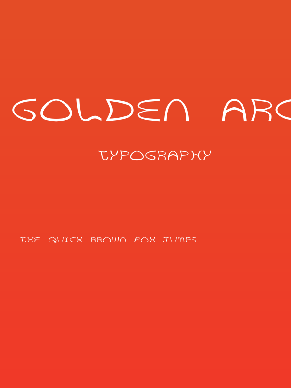 Golden Arches Bold Poster