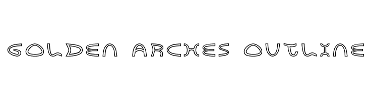Golden Arches Outline  Descarca Fonturi Gratis