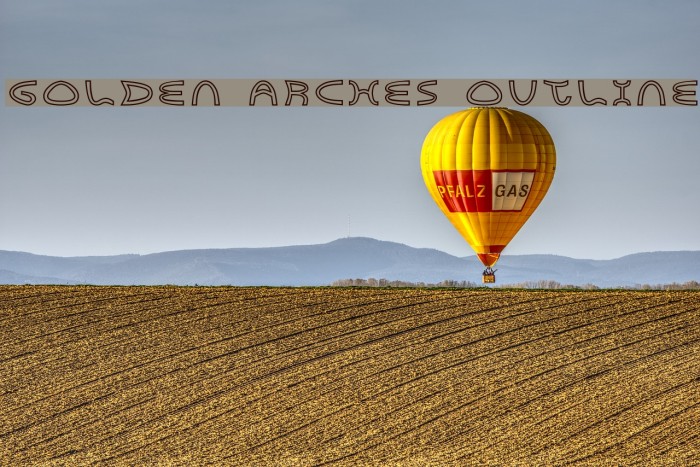 Golden Arches Outline Example 3