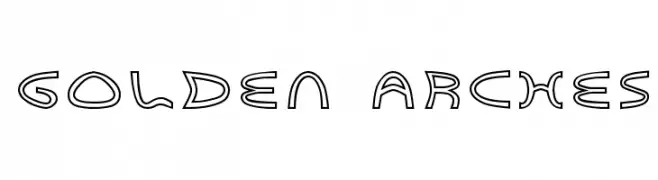 Golden Arches  Frei Schriftart Herunterladen