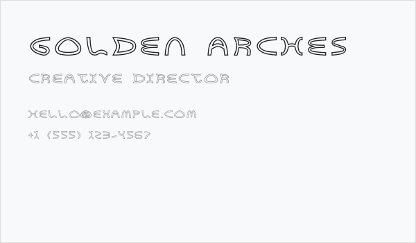Golden Arches Business Card