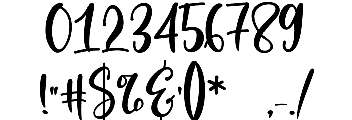 Golden Ballpoint Font OTHER CHARS