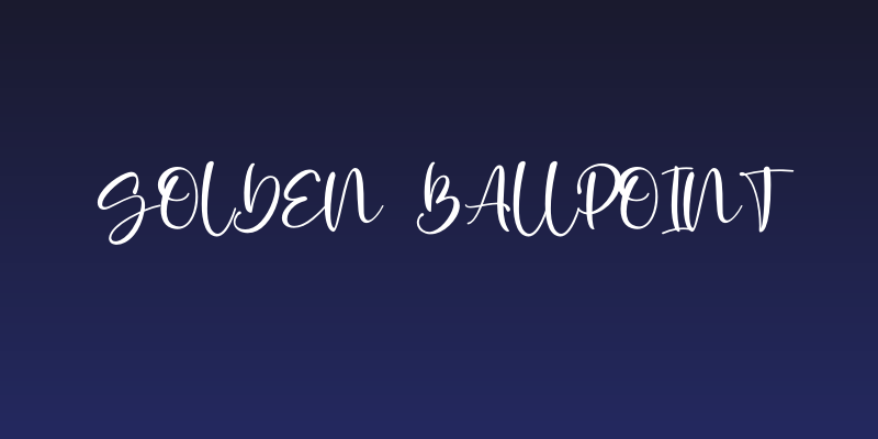 Golden Ballpoint Social Header