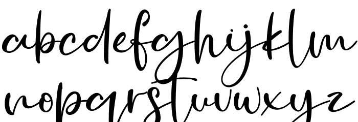 Golden Ballpoint Font LOWERCASE