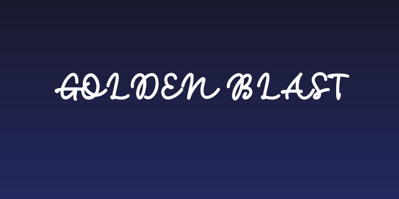 Golden Blast Social Header