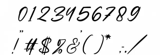 Golden Bloom Font OTHER CHARS