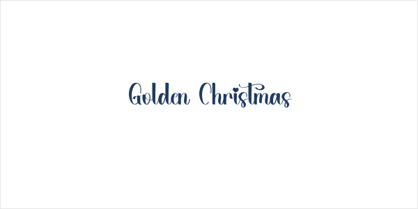 Golden Christmas Logo