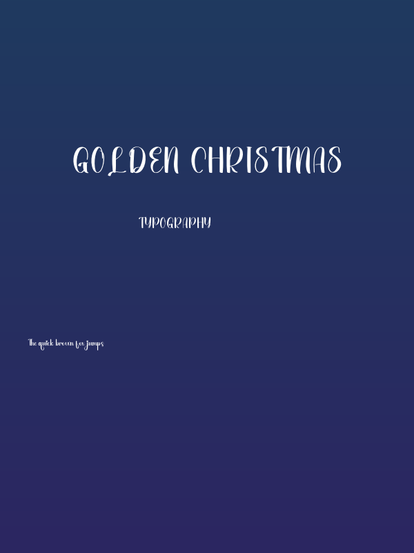 Golden Christmas Poster