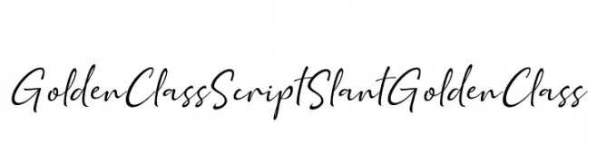 Golden Class Script Slant Golden Class  Free Fonts Download