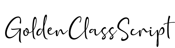 Golden Class Script  フリーフォントのダウンロード