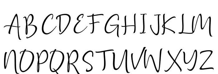 Golden Class Script Font UPPERCASE