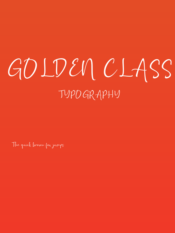 Golden Class Script Poster