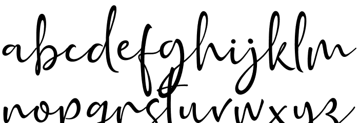 Golden Class Script Font LOWERCASE