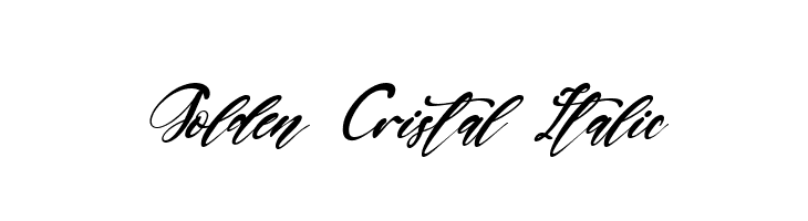 Golden Cristal Italic  Free Fonts Download
