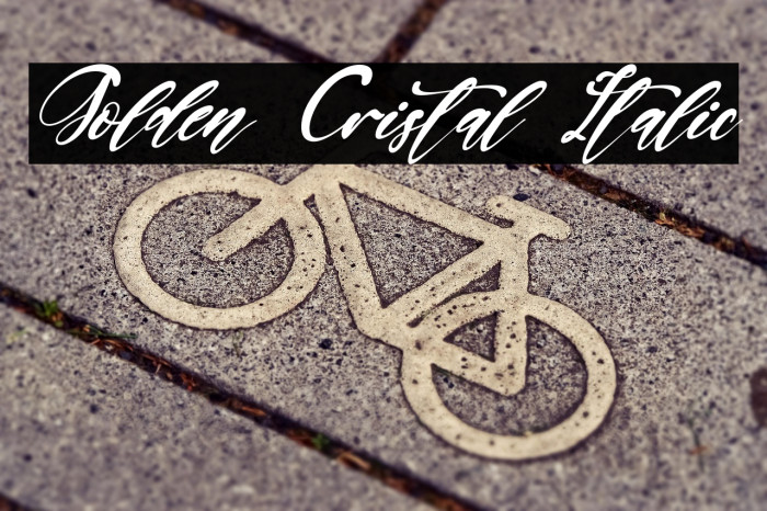 Golden Cristal Italic Example 1