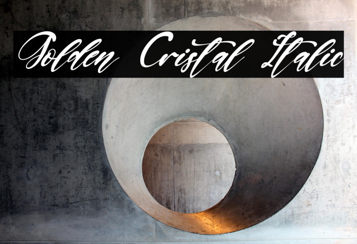 Golden Cristal Italic Example 2