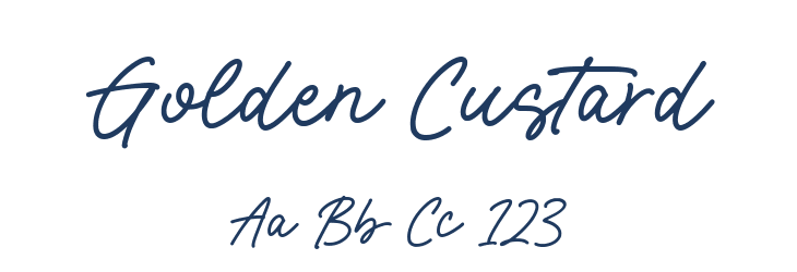 Golden Custard Font Preview