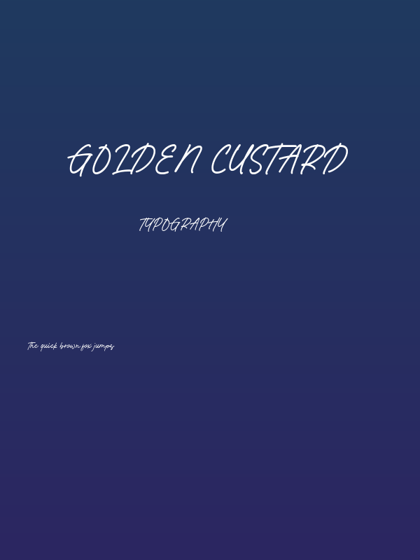Golden Custard Poster