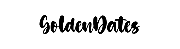 Golden Dates  フリーフォントのダウンロード